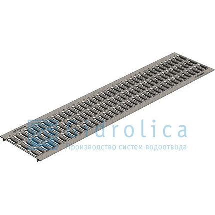 Решетка водоприемная Gidrolica Standart РВ -20.24.100 - штампованная стальная оцинкованная, кл. А15, фото 2