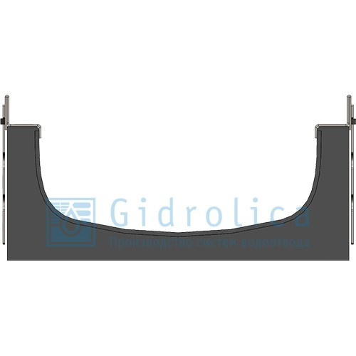 Лоток водоотводный Gidrolica Super ЛВ -20.24,6.12 - пластиковый, кл. Е600 - фото 2 - id-p120067208