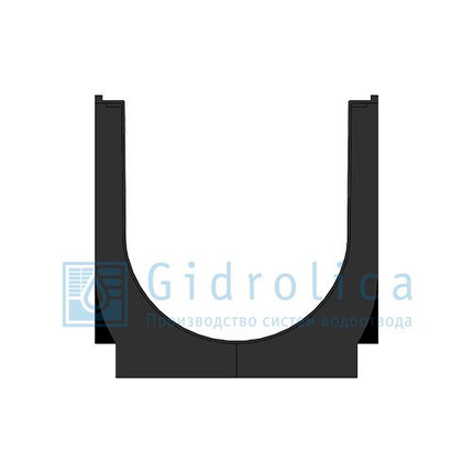 Лоток водоотводный Gidrolica Standart ЛВ-30.38.38 - пластиковый, фото 2