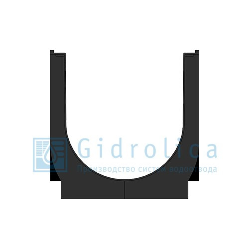 Лоток водоотводный Gidrolica Standart ЛВ-30.38.38 - пластиковый - фото 2 - id-p120067217