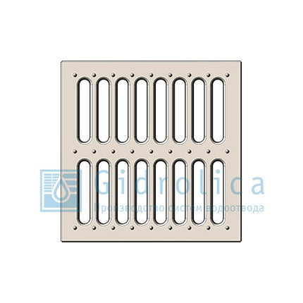 Решетка водоприемная Gidrolica Point РВ-28,5.28,5 - штампованная стальная оцинкованная, кл. А15, фото 2