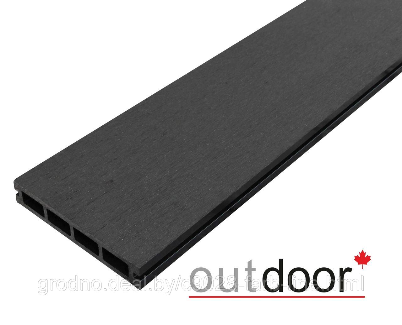 Террасная доска ДПК Outdoor 3D 150*25*4000 мм. ARIZONA BLACK черная - фото 3 - id-p8506726