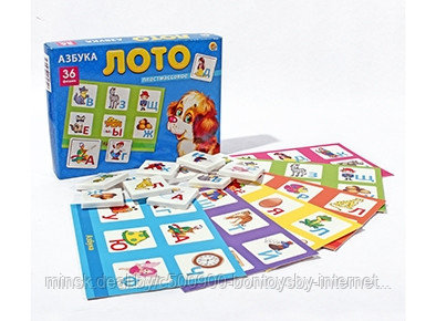 Лото пластиковое 36 фишек АЗБУКА