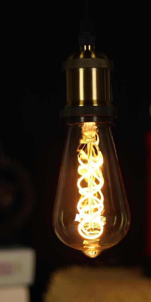 Лампа светодиодная 7W E27 золотая - фото 2 - id-p120067546