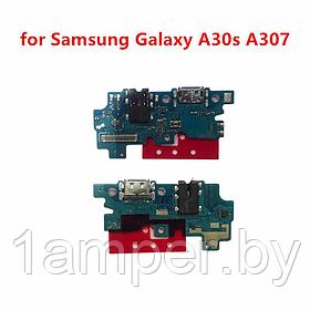 Плата нижняя Original с разъемом зарядного, микрофоном Samsung Galaxy A30S/A307