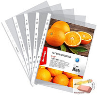 Папки-вкладыши Berlingo Апельсиновая корка, А4, 60 мкр., матовые, 100 штук, фото 1