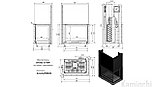 Каминная топка Kratki AMELIA/P/BS/G 25 Kw подъём вверх, фото 3
