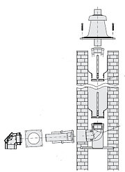 Комплект дымоудаления Buderus GA-K для котлов Logamax GB062/GB172 (14-30 кВт) DN 80/125