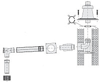 Комплект дымоудаления Buderus GA для котлов Logamax GB062/GB172 DN 80