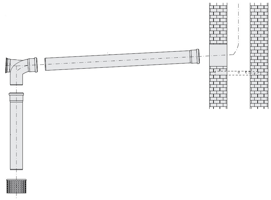 Комплект дымоудаления Buderus GN для котлов Logamax GB162 DN 110