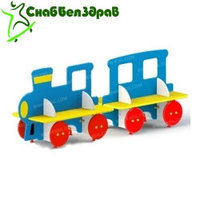 Детская скамейка "Паровоз с вагончиком" 2401/2402 Детская скамейка "Паровоз с вагончиком"