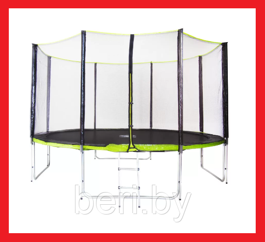 EG/13-4 Батут Fitness Trampoline GREEN 13 FT Extreme (4 опоры), 396 см, круглый, max 180 кг