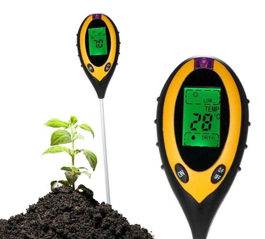 Анализатор почвы 4 в 1 (PH-метр, влагомер, термометр, люксметр) - фото 5 - id-p120120601