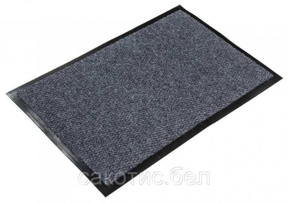 Входной коврик с ворсом на резиновой основе 85*150 см (темно серый) - фото 1 - id-p120121278