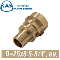 Соединитель KAN-therm Push PPSU D=25x3,5-3/4 , вн.