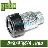 Муфта ремонтная оцинкованная Gebo 3/4", нар