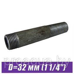 Сгон стальной оцинкованный D=32 мм (1 1/4")