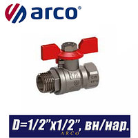 Кран шаровый Arco SENA/VA30 D1/2?x1/2?, вн/нар.