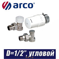 Термостатический комплект для радиаторов Arco TIBET KCT01 D1/2", угловой
