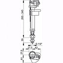 Впускной механизм Alcaplast A18 1/2" (нижний), фото 2
