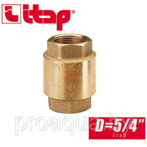 Обратный клапан пружинный EUROPA Itap D5/4" арт. 100 - фото 1 - id-p120127348