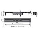 Трап линейный Alcaplast APZ12-750 Tile (75 см), фото 4