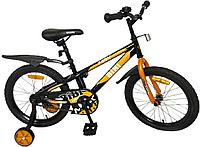 Детский велосипед BIBI Max 18" (черно-оранжевый)
