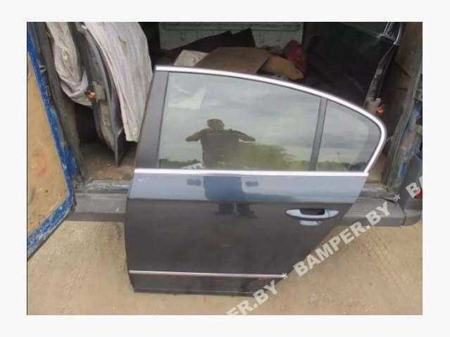 Стекло двери задней левой Volkswagen Passat B6, Фольксваген Пассат Б6 2005-2010 гг.в.