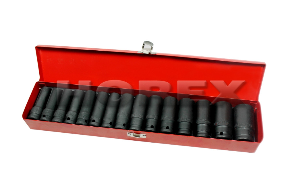 Набор ударных головок 1/2", 15 предметов HZ 24.1.015L