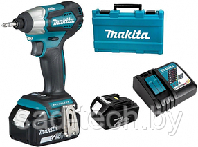 Аккум. шуруповерт MAKITA DTD 155 RFE в чем. + Набор оснастки MAKITA 56 предметов (B-53768) (18.0 В, 2 акк.,