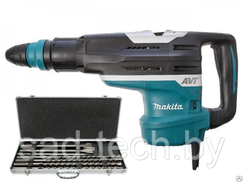 Перфоратор MAKITA HR 5212 C в чем. + Набор буров SDS-MAX 2 шт. MAKITA (P-52869) (1510 Вт, 20.0 Дж, 2 реж., - фото 1 - id-p117251680