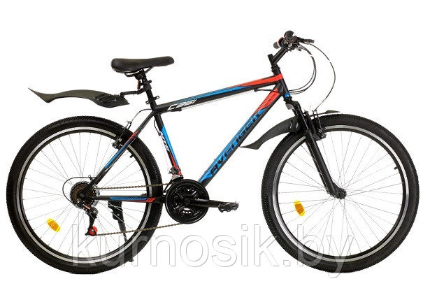 Велосипед Avenger C260 26" черно-красный