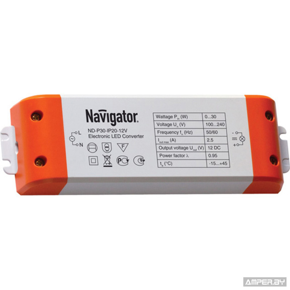 Источник постоянного напряжения 12 В Navigator ND-P30-IP20-12V - фото 1 - id-p120289453