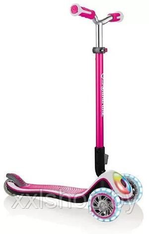 Самокат со светящимися колесами Globber Elite Prime (розовый), фото 2