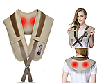 Вибрационно-ударный многофункциональный массажер для тела, шеи и плеч Cervical Massage Shawls, фото 3