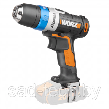 Дрель-шуруповерт аккумуляторная WORX AiDrill WX178.9, 20В, без АКБ и ЗУ - фото 1 - id-p120318598