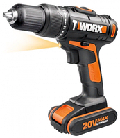 Дрель-шуруповерт ударная аккумуляторная WORX WX371.3, 20В, 40Нм, 1.5Ач x1, кейс