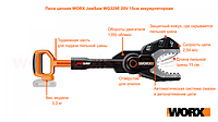 Пила аккумуляторная WORX JawSaw WG329E.5, 20В, 1*2,0 Ач и ЗУ