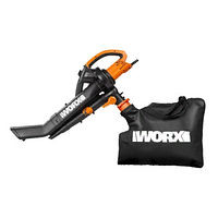 Воздуходув-Садовый Пылесос WORX WG505E, 3000Вт, 335 км/ч, 10м3/мин