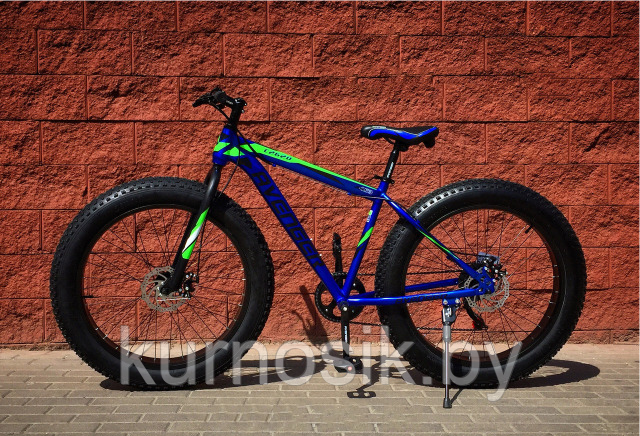 Велосипед Avenger C262D 26" FAT сине-зеленый - фото 3 - id-p120307801