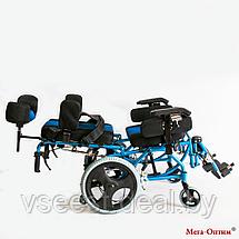 Кресло-коляска  FS 958 LBHP-32 для детей с ДЦП с козырьком Под заказ 7-8 дней, фото 2