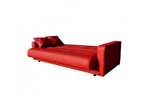 Прямой диван-кровать Крафт, Аккорд красный Боннель  140 экокожа,  книжка, фото 2