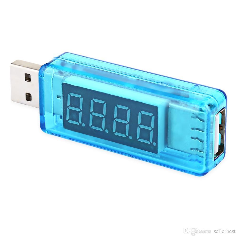 USB тестер напряжения и тока, 3-7V, 3,5A (прозрачный корпус)