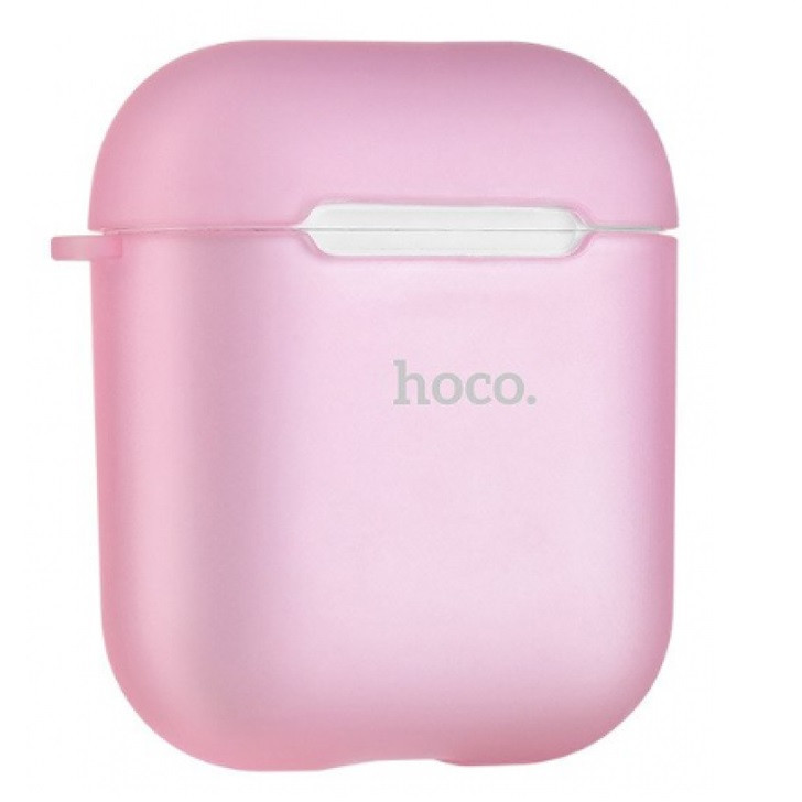 Чехол для наушников HOCO Soft Case для AirPods 1/2 Pink - фото 1 - id-p120354070