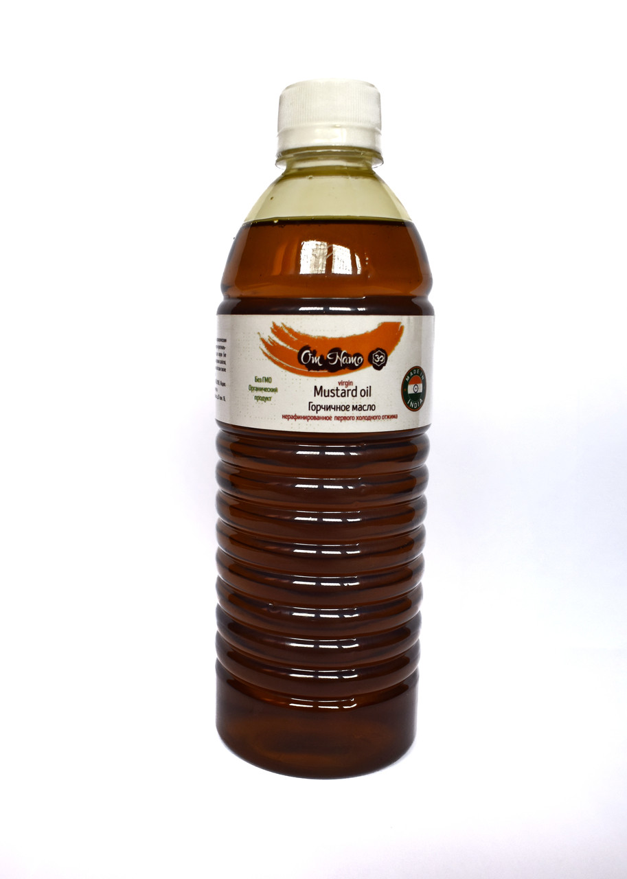 Горчичное масло нерафинированное Ом Намо Mustard Oil, 500мл