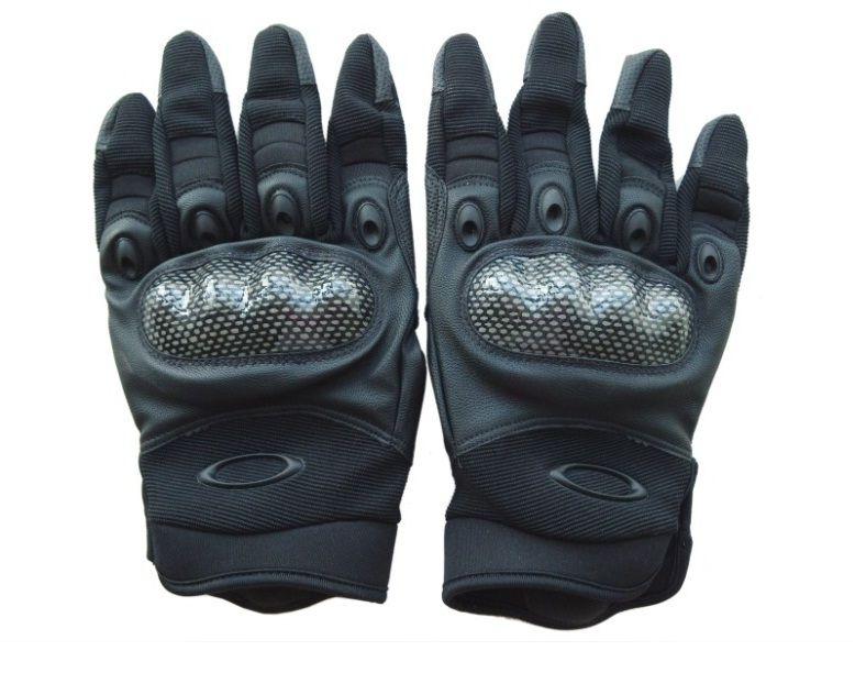 Перчатки Oakley Tactical со вставкой под карбон (черные). Размер L - фото 3 - id-p120360878
