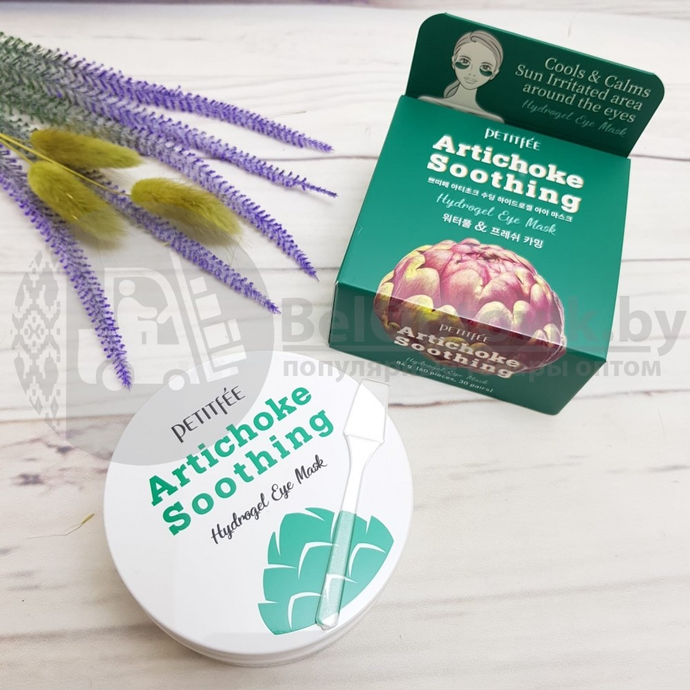 Уценка Гидрогелевые патчи для глаз с артишоком Artichoke Soothing Hydrogel Eye Mask, Petitfee 60 шт. Original - фото 9 - id-p120363376