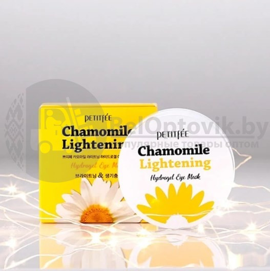 Успокаивающие гидрогелевые патчи для глаз с экстрактом ромашки Petitfee Chamomile Lightening Hydrogel Eye - фото 6 - id-p120363377