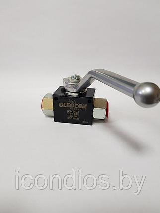 Кран шаровый гидравлический двухходовой 3/8", фото 2