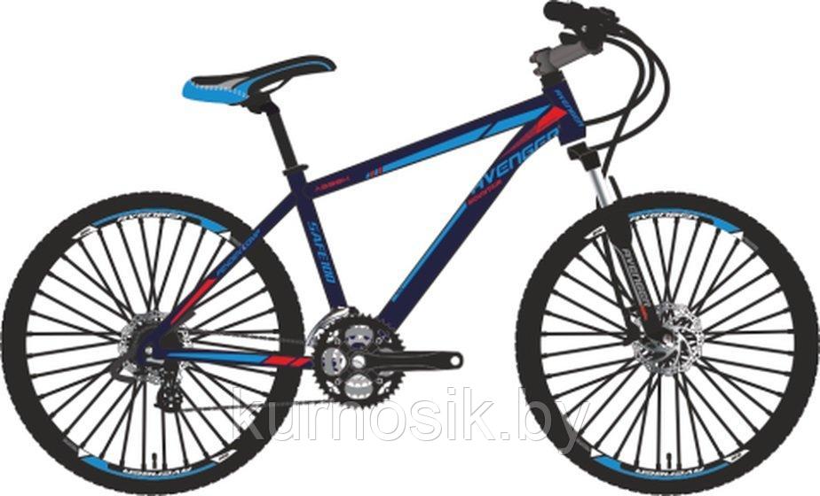 Велосипед Avenger А298Н 29" сине-красный